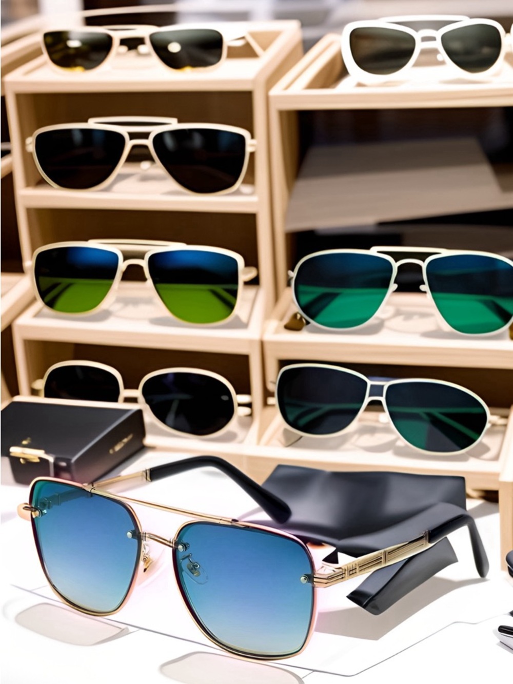 Men’s Elegant and Refined Anti-UV Sunglasses with Metal Frame. - Picture 2 of 11